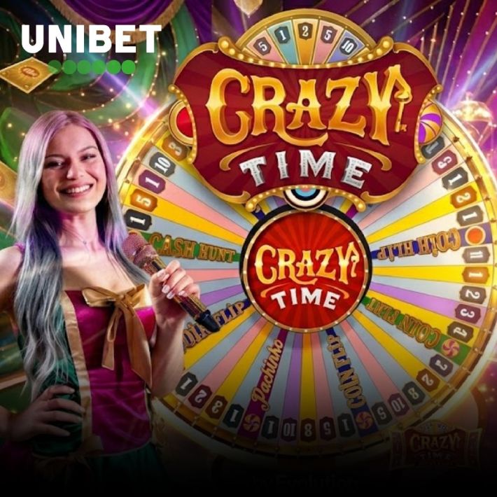 UNIBET Live Casino - Crazy Time - Evolution